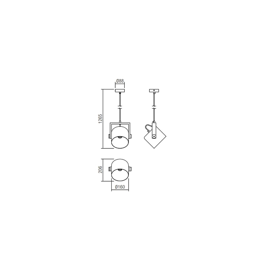 Redo 01-2402 - Luster na lanku POOH 1xE27/42W/230V buk