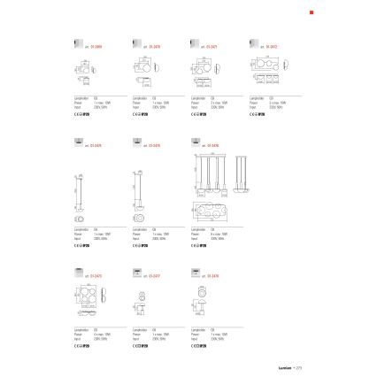 Redo 01-2469 - Nástenné svietidlo LUMIEN 1xG9/10W/230V zlaté/biele