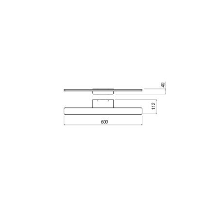 Redo 01-2503 - LED Kúpeľňové osvetlenie zrkadla BARRIO LED/17,25W/230V 60 cm CRI 90 IP44 biela