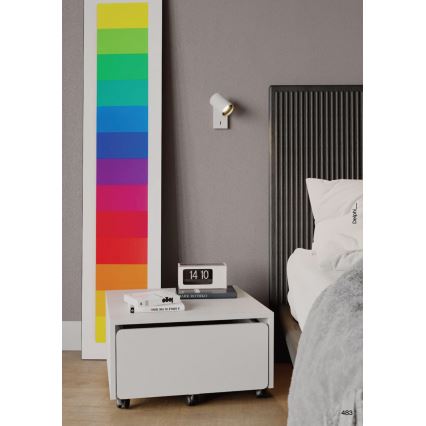 Redo 01-2548 - Nástenné bodové svietidlo DELPHI 1xGU10/7W/230V biela