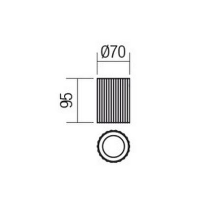 Redo 01-2585 - Bodové svietidlo DELPHI 1xGU10/7W/230V pr. 7 cm zlaté