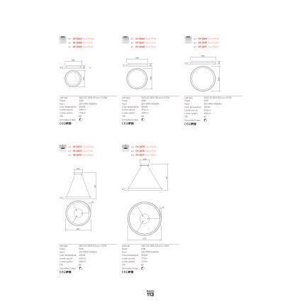 Redo 01-2672 - LED stmievateľný luster na lanku ICONIC LED/50W/230V pr. 58 cm biela