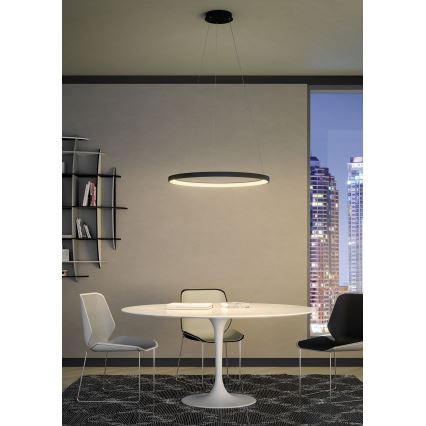 Redo 01-2677 - LED Stmievateľný luster na lanku ICONIC LED/60W/230V pr. 78 cm čierna