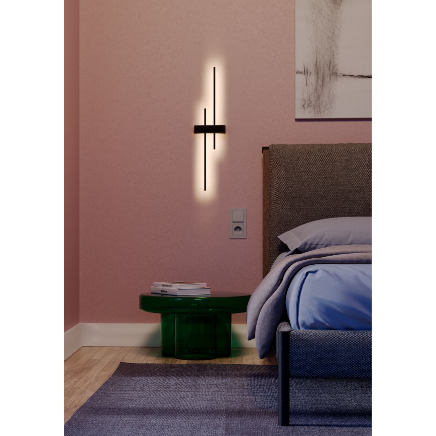 Redo 01-2745 - LED Nástenné svietidlo TANGENT LED/13W/230V CRI 90 čierna