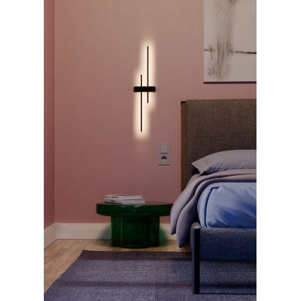 Redo 01-2747 - LED Nástenné svietidlo TANGENT LED/13W/230V CRI 90 čierna