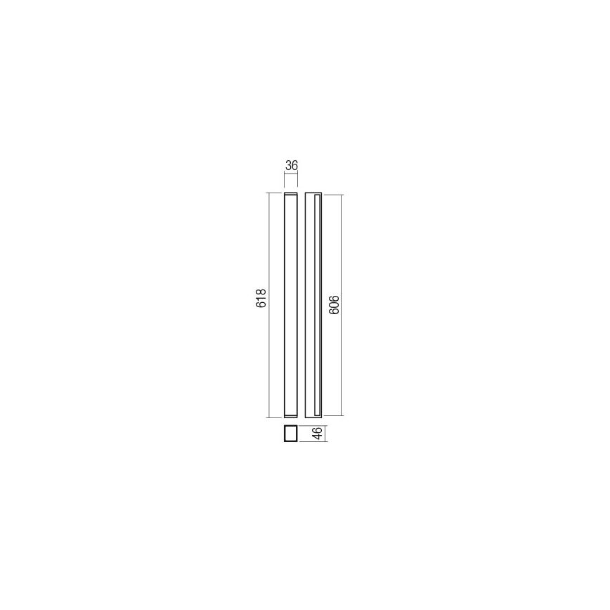 Redo 01-2762 - LED nástenné svietidlo PLOT LED/21W/230V 60 cm biela