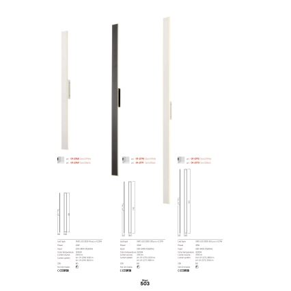Redo 01-2770 - LED nástenné svietidlo WAPI LED/30W/230V 119 cm biele