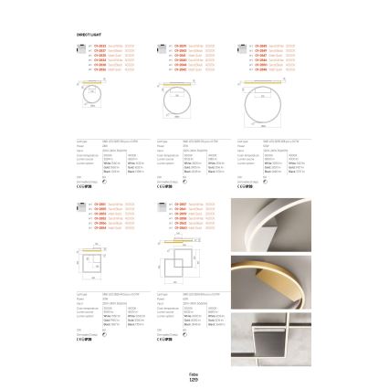 Redo 01-2835 - LED stmievateľné nástenné svietidlo FEBE LED/24W/230V zlaté