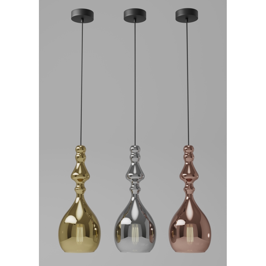 Redo 01-2938 - Luster na lanku AMBIX 1xE27/42W/230V pr. 18 cm sivá