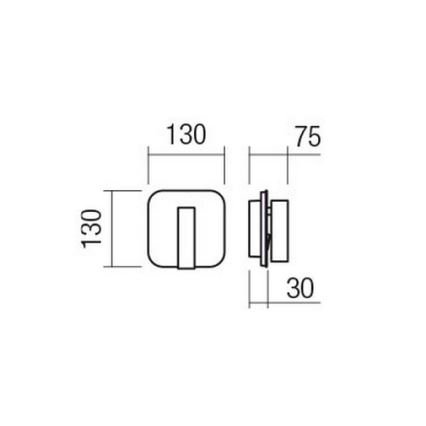 Redo 01-2977 - LED nástenné svietidlo QUDA LED/6W/230V + LED/3W 3000K CRI 90 zlaté