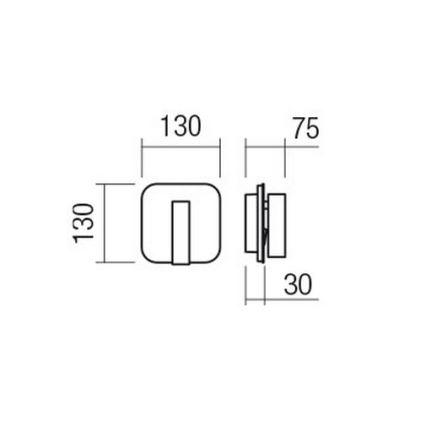 Redo 01-2978 - LED Nástenné svietidlo QUDA LED/6W/230V + LED/3W 3000K CRI 90 USB matný chróm