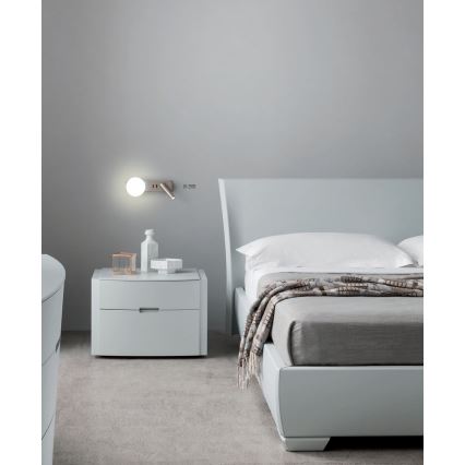 Redo 01-2993 - LED nástenné svietidlo OASIS LED/3W/230V + 1xG9/10W USB CRI 90 lesklý chróm