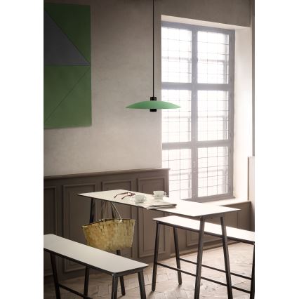 Redo 01-3019 - LED luster na lanku LARS LED/14W/230V + LED/10W pr. 60 cm CRI 90 zelená