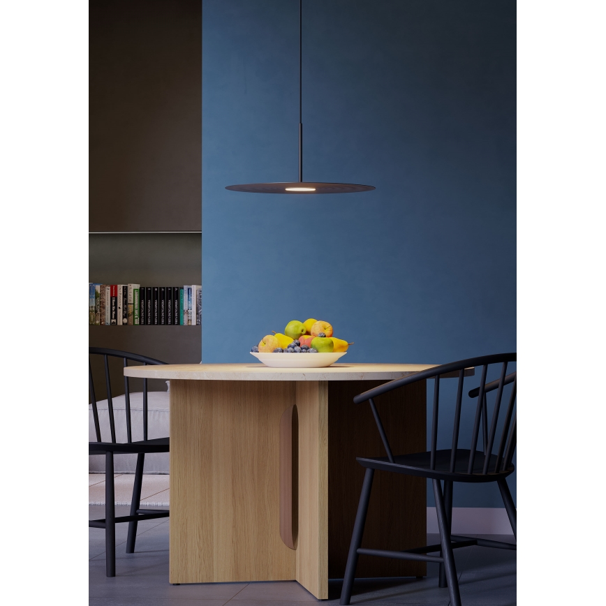 Redo 01-3047 - LED luster na lanku LAKE LED/13W/230V CRI 90 pr. 50 cm čierna