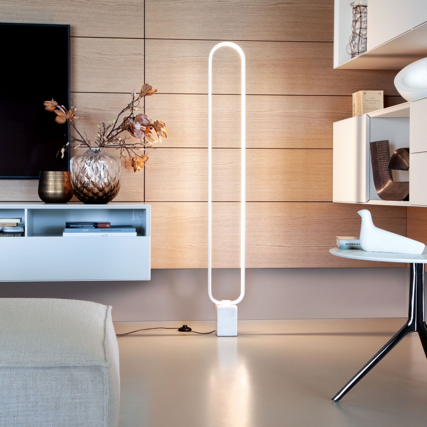 Redo 01-3061 - LED Stmievateľná stojacia lampa ADO LED/24W/230V biela
