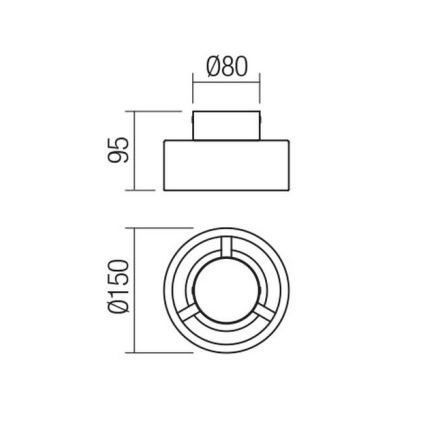 Redo 01-3096 - LED Stropné svietidlo PUNKT LED/6W/230V biela