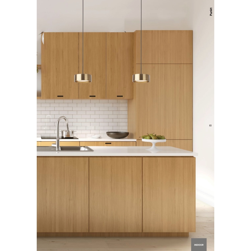 Redo 01-3101 - LED Luster na lanku PUNKT LED/6W/230V pr. 15 cm čierna