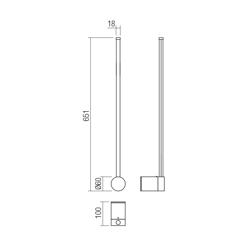 Redo 01-3121 - LED Nástenné svietidlo TABOO LED/9W/230V mosadz