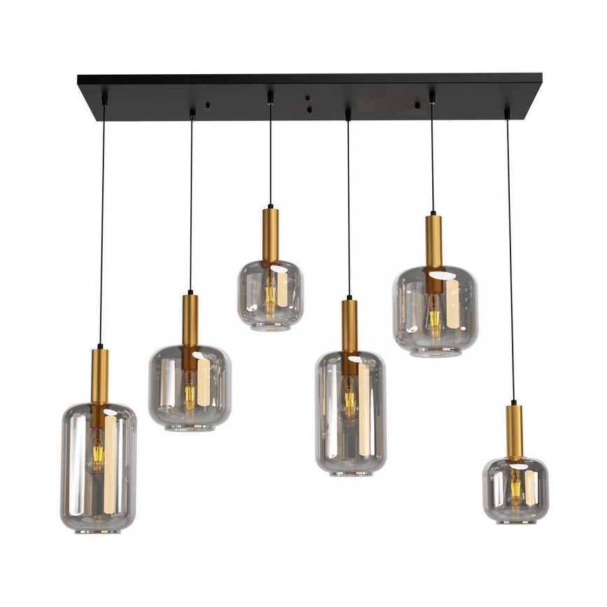 Redo 01-3215 - Luster na lanku BRINA 6xE27/23W/230V
