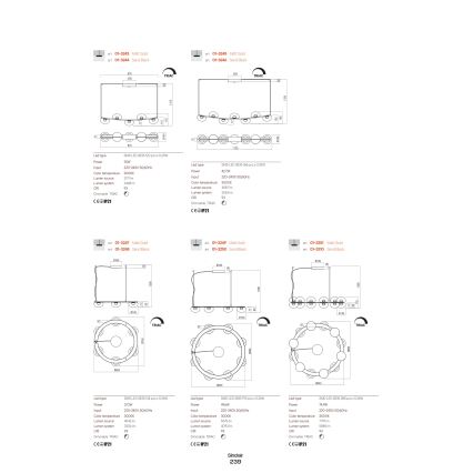 Redo 01-3243 - LED Stmievateľný luster na lanku SINCLAIR LED/35W/230V CRI 93 IP21 zlatá