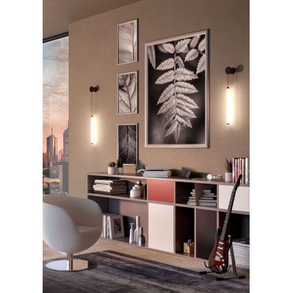 Redo 01-3304 - Stmievateľné LED nástenné svietidlo SWING LED/16W/230V 3000/4000K CRI 90 čierne