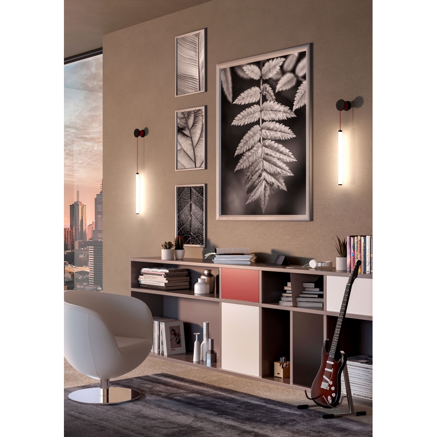 Redo 01-3304 - Stmievateľné LED nástenné svietidlo SWING LED/16W/230V 3000/4000K CRI 90 čierne