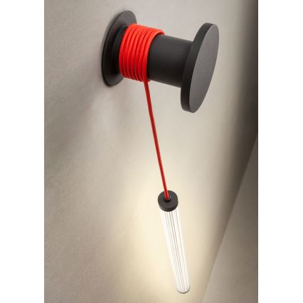 Redo 01-3304 - Stmievateľné LED nástenné svietidlo SWING LED/16W/230V 3000/4000K CRI 90 čierne