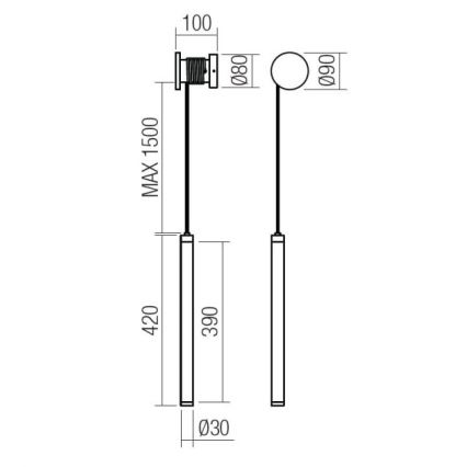 Redo 01-3361 - LED Stmievateľná nástenná lampa SWING LED/9W/230V 3000/4000K CRI 90 biela