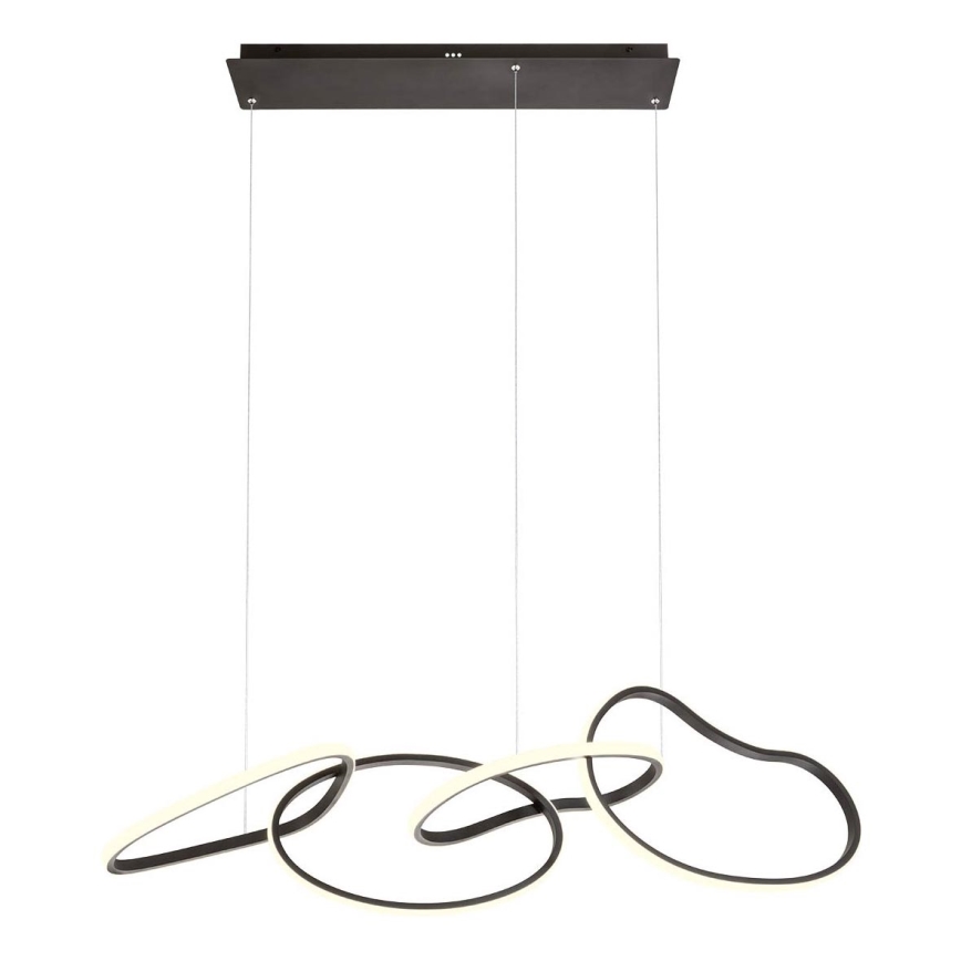 Redo 01-3390 - LED Stmievateľný luster na lanku BIAS LED/90W/230V 3000/4500/6500K CRI 90 čierna