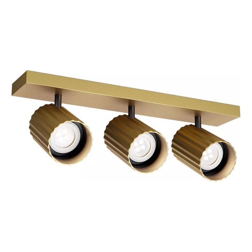 Redo 01-3405 - Bodové svietidlo DELPHI 3xGU10/7W/230V zlaté