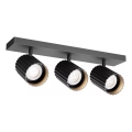 Redo 01-3406 - Bodové svietidlo DELPHI 3xGU10/7W/230V čierne