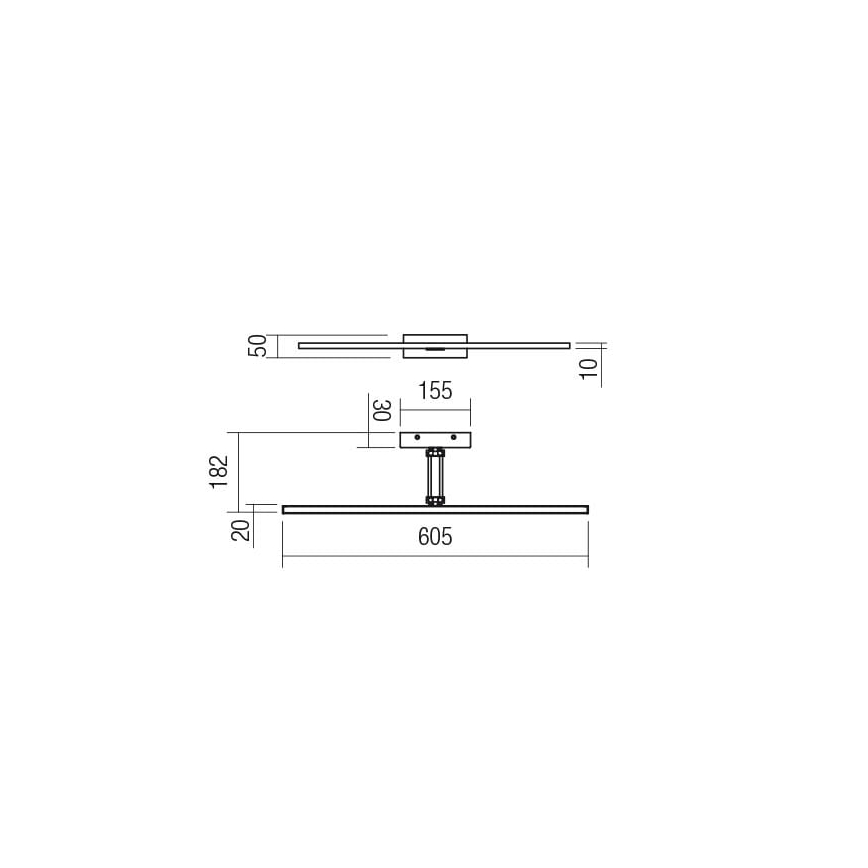 Redo 01-3463 - LED Obrazové svietidlo LINEAR LED/8W/230V 60,5 cm CRI 92 čierna