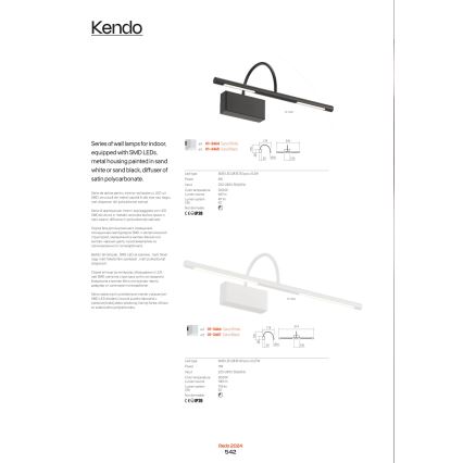 Redo 01-3464 - LED Obrazové svietidlo KENDO LED/6W/230V 34,4 cm CRI 92 biela