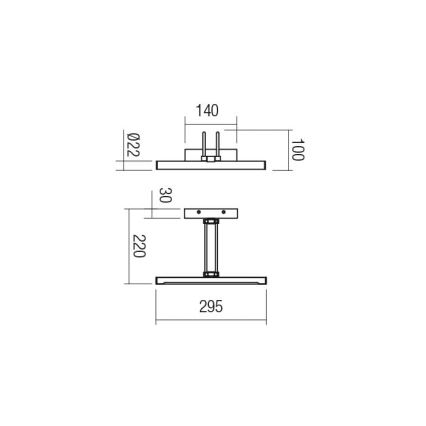 Redo 01-3468 - LED Obrazové svietidlo IKON LED/7,3W/230V 29,5 cm CRI 92 biela