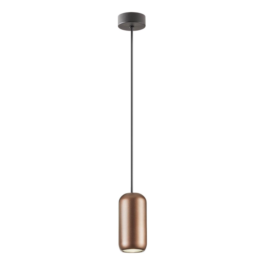 Redo 01-3476 - Luster na lanku BOOM 1xGU10/10W/230V pr. 7,6 cm hnedá