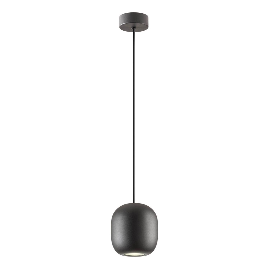 Redo 01-3477 - Luster na lanku BOOM 1xGU10/10W/230V pr. 12 cm čierna
