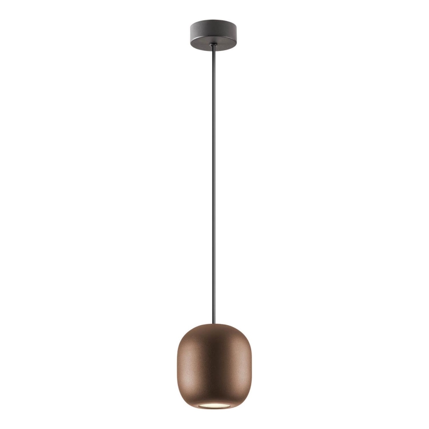 Redo 01-3479 - Luster na lanku BOOM 1xGU10/10W/230V pr. 12 cm hnedá