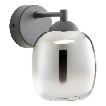 Redo 01-3483 - LED nástenné svietidlo KHADI LED/6W/230V CRI 90 čierne/dymové