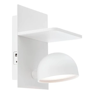Redo 01-3491 - LED Nástenné bodové svietidlo SEIBI LED/7W/230V USB CRI 90 biela