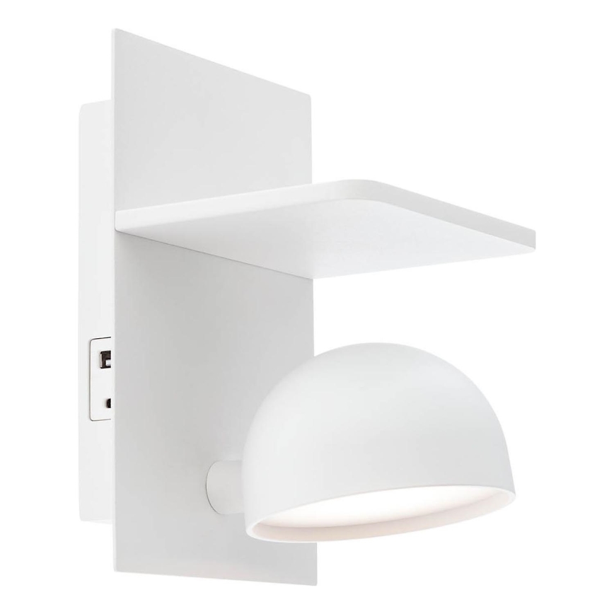 Redo 01-3491 - LED Nástenné bodové svietidlo SEIBI LED/7W/230V USB CRI 90 biela