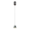 Redo 01-3549 - LED Luster na lanku AVES LED/12W/230V pr. 9,6 cm CRI 90 šedá