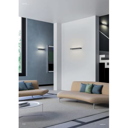 Redo 01-3555 - LED Nástenné svietidlo SEED LED/30W/230V čierna