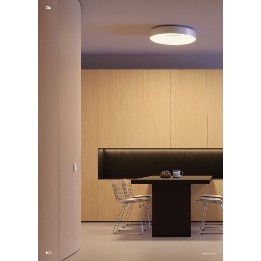Redo 01-3941 - LED stropné svietidlo DIP LED/40W/230V 2700/3000/4000/5000/6500K CRI 90, priemer 62,4 cm, biela