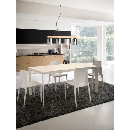 Redo 01-3986 - Luster na lanku ROTIS 4xE27/15W/230V