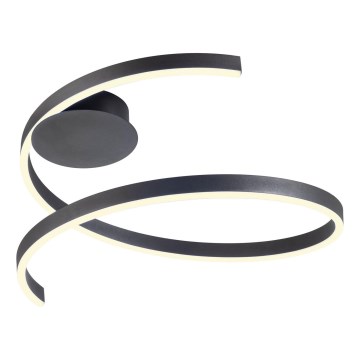 Redo 01-4012 - LED stmievateľné stropné svietidlo SCROLL LED/38W/230V 3000K/4000K/6000K CRI 90 pr. 60 cm čierna