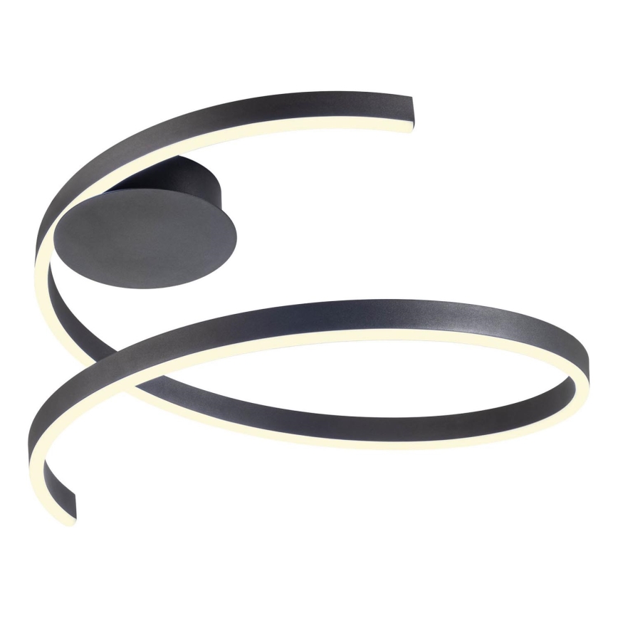 Redo 01-4012 - LED stmievateľné stropné svietidlo SCROLL LED/38W/230V 3000K/4000K/6000K CRI 90 pr. 60 cm čierna