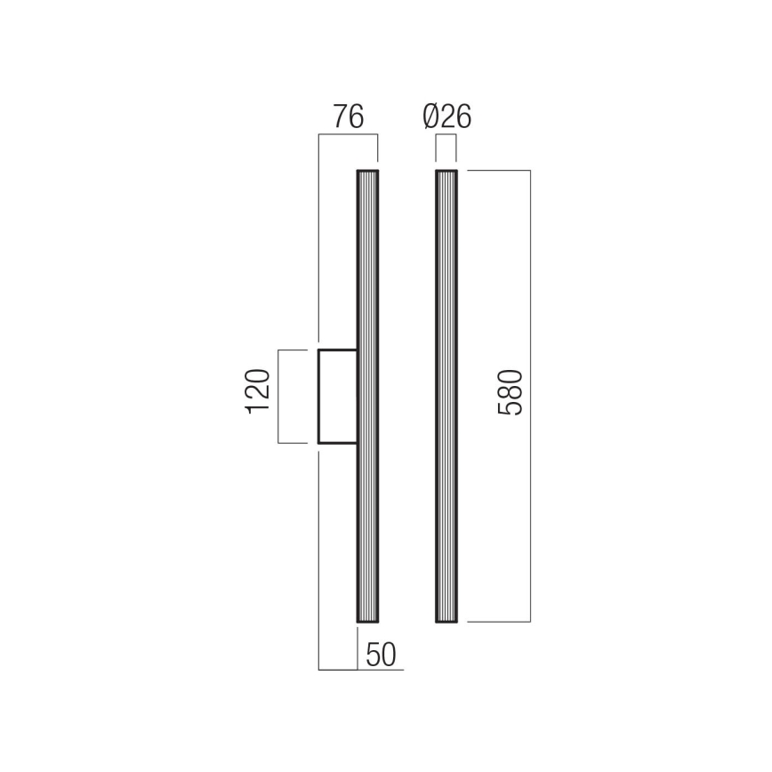Redo 01-4059 - LED stlmiteľné nástenné svietidlo NIKOS LED/10W/230V CRI 90 čierna