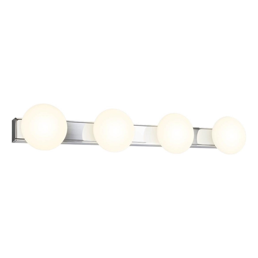 Redo 01-4309 - LED kúpeľňové stropné svietidlo OVUM 4xLED/5W/230V 3000/4000K CRI 90 IP44 biela/lesklý chróm