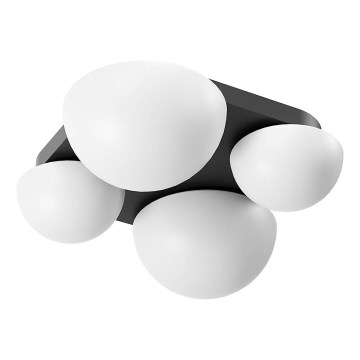 Redo 01-4333 - LED Stropné svietidlo LUMIEN 4xLED/26W/230V 2700/3000K CRI 90 biela/čierna