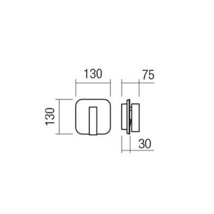 Redo 01-4473 - LED nástenné svietidlo QUDA LED/6W/230V + LED/3W CRI 90 USB bronzové